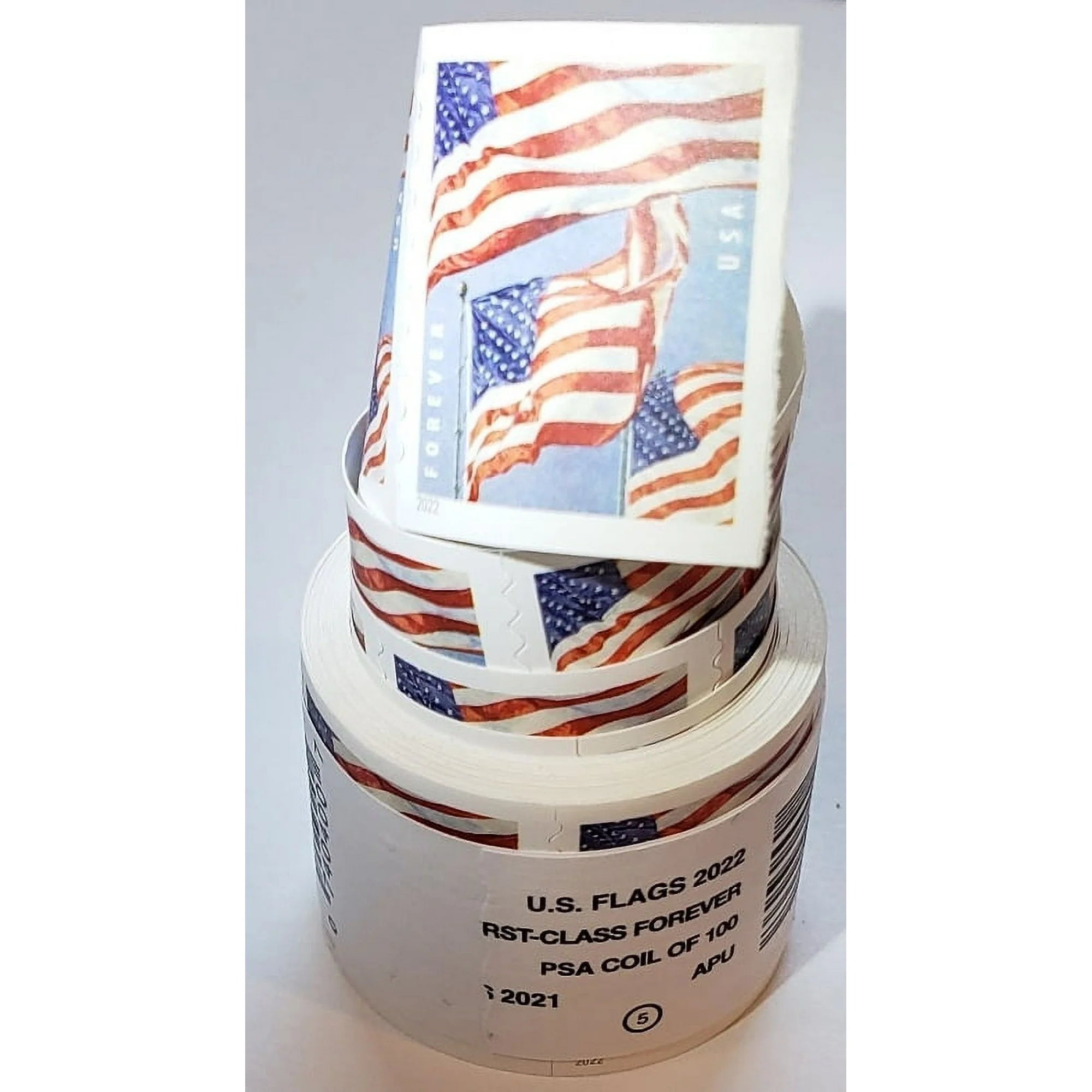 2022 American Flag Roll of 100 Sealed USPS Forever Postage Stamps
