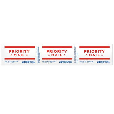 Priority Mail Stickers. (Pack of 50 stickers total) 1" X 2"