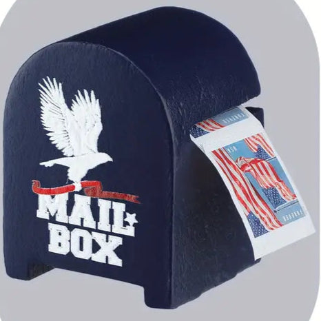 Stamp dispenser (Wooden, Blue) for Roll/Coil of 100