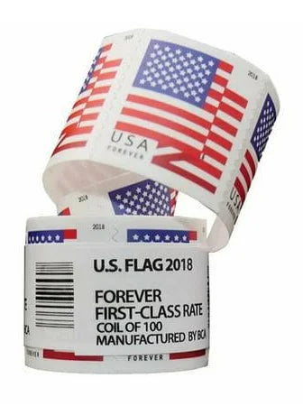 Roll of a 100 Year 2018 Sealed USPS Forever Postage Stamps